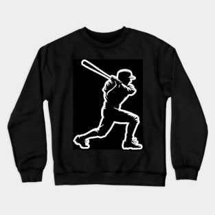 Baseball player with bat Crewneck Sweatshirt